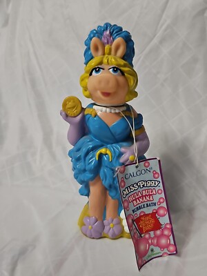 Vintage Miss Piggy Hula Bula Banana Bubble Bath Calgon With Original Calgon Tag