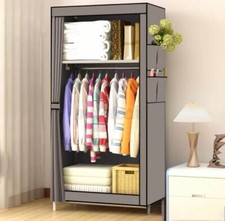Armadio Guardaroba Tessuto Appendiabiti Acciaio Smontabile Abiti 1 ANTE