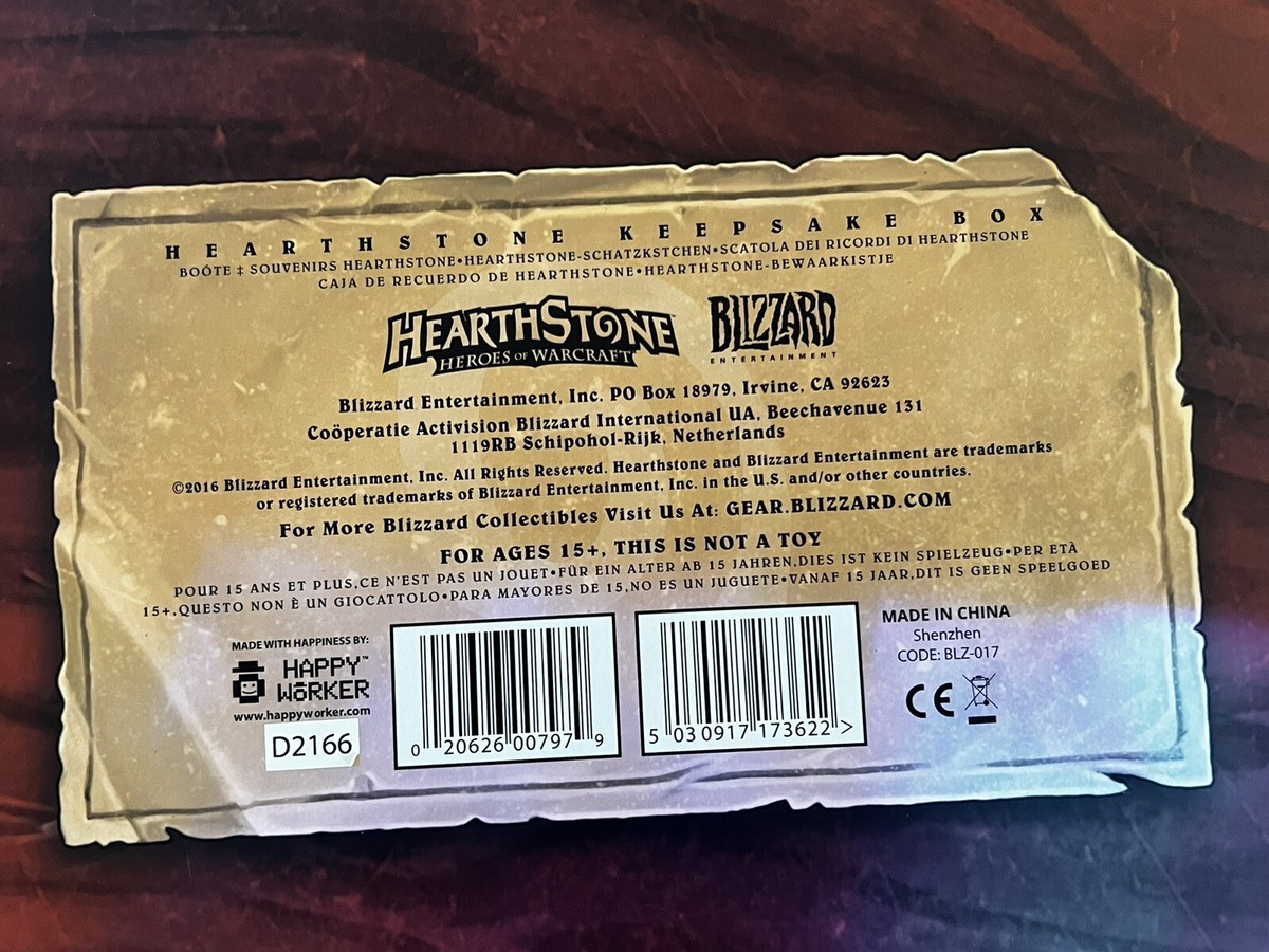 【非売品】Hearthstone スカーフ2017年クイズ当選品Blizzard BLIZZARD HEARTHSTONE Keepsake Box BRAND NEW SEALED | eBay