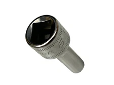 Snap On Tools NEW FSMS6 3/8" Drive 6mm Metric 6PT Semi Deep Chrome Socket USA