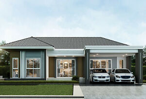 Custom House Home Building Plans 3 Bedroom 2 Bathroom With Garage & CAD