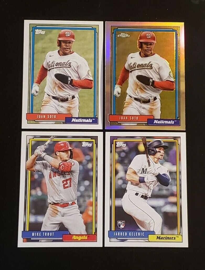 2021 Topps Update 1992 Topps Redux with Chrome You Pick - 2 Card Minimum