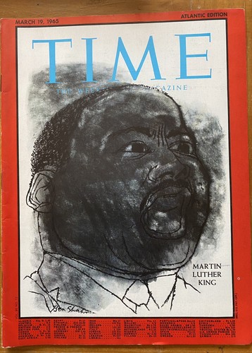 Time Magazine 1965 Martin Luther King Civil Rights Rolex Oyster Watch Advert +