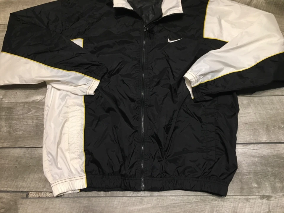 Chaqueta Abrigo Nike Colorblock Hecha en Taiwán Cortavientos Swoosh Pista XL De Colección Foto 3 de 4