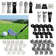 Golf Cue Head Covers Equipment Cat Pattern Thick Putter Headcover for Outdoor