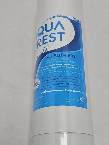 Sealed Aquacrest AQF-FF03 Replacement For LG LT600P Refrigerator Water Filter - Picture 2 of 6