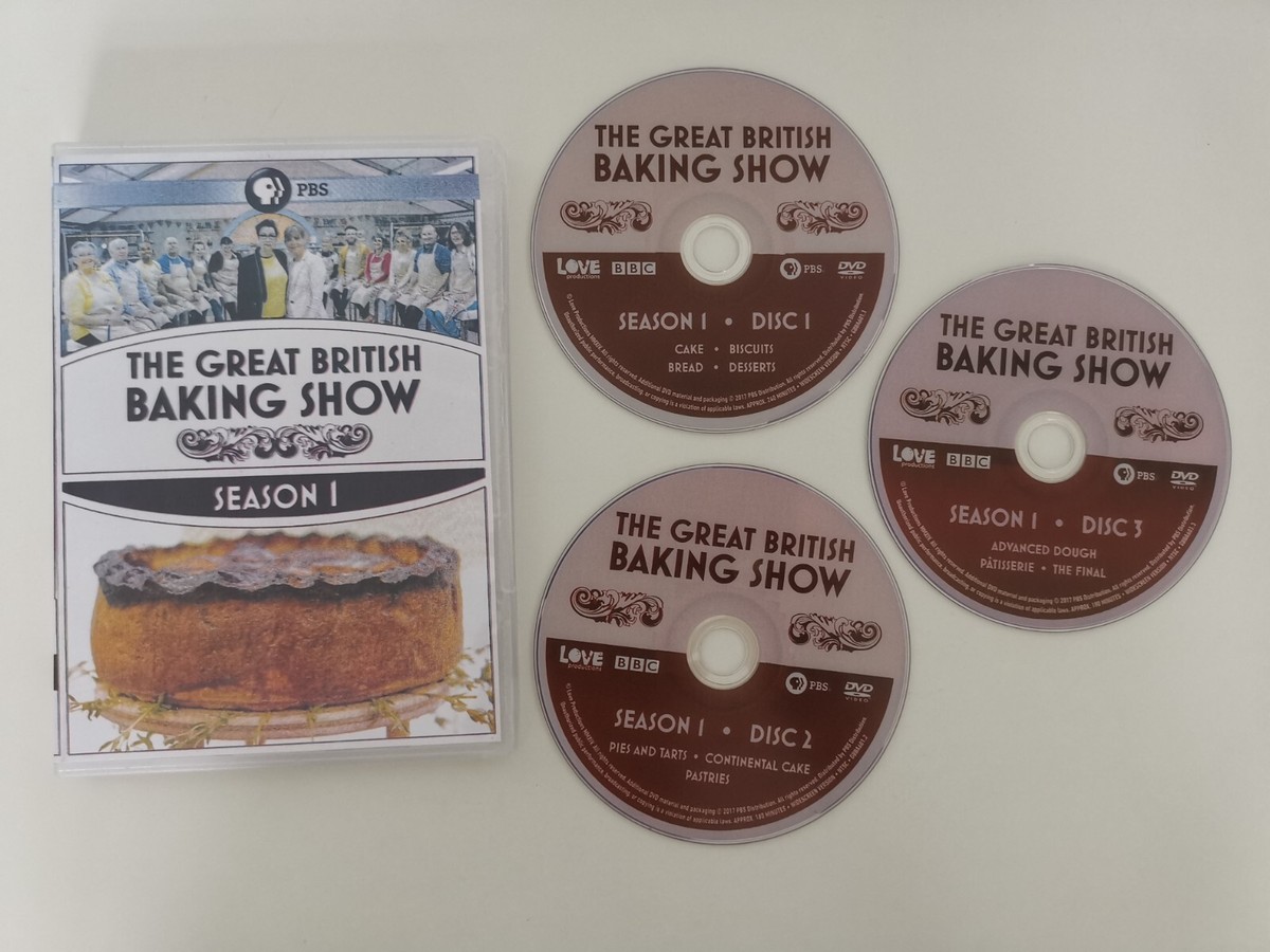 The Great British Baking Show Season TV PBS (3 DVD Set) Rare OOP Sealed  NEW