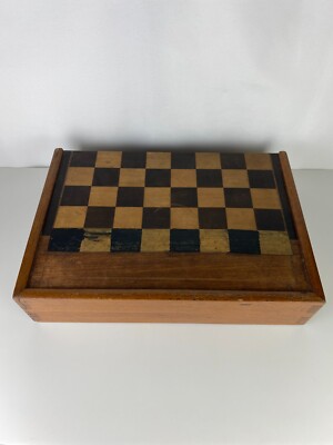 Jeu De Backgammon / Jacquet Vintage En Bois – Avec Gobelets En Cuir – Français