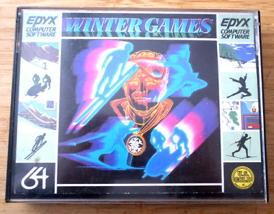 EPYX WINTER GAMES COMMODORE 64 COMPUTER SOFTWARE