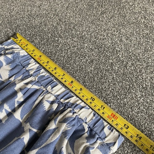 Cath Kidston Skirt Womens Small Blue Bird Print Pockets Short Mini Elastic Waist - Picture 9 of 12