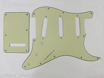 Fender STRATOCASTER SCRATCH PLATE Schlagbrett SET passt USA/Mex Strat in 18 Farben