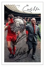 HUGHES CLEMENCE & SHANKLY Signed Autograph PHOTO Signature Gift Print LIVERPOOL