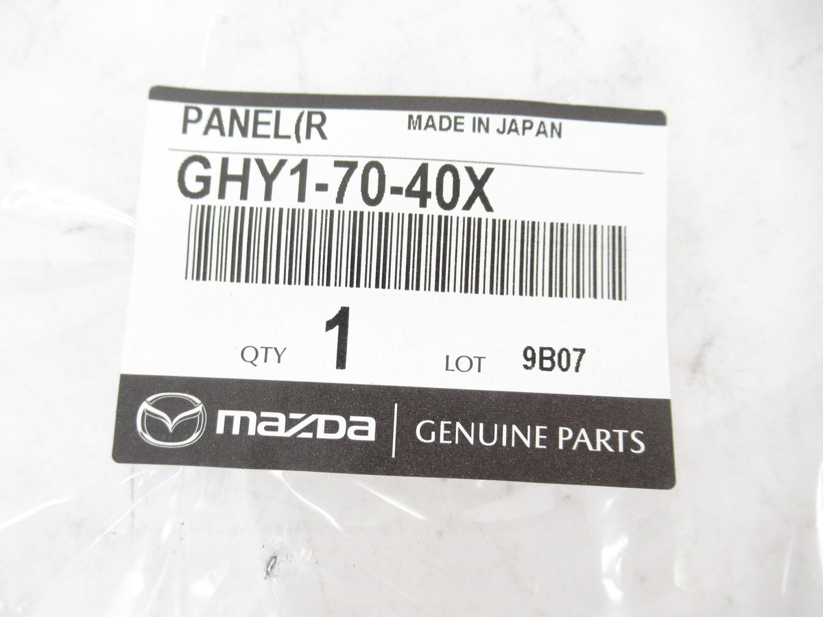 Genuine OEM Mazda GHY1-70-40X Passenger Rear Fender Panel