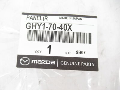 Genuine OEM Mazda GHY1-70-40X Passenger Rear Fender Panel Genuine OEM Mazda GHY1-70-40X Passenger Rear Fender Panel