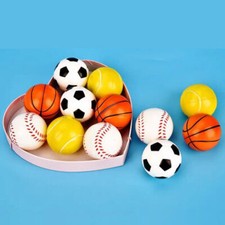 4/12Pcs Mini Pet Sports Rubber Balls Dog Puppy Play Throw Fetch Training Cat Toy
