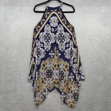 DB Established 1962 Womens Mini Dress Multicolor Geometric Sleeveless Size 6