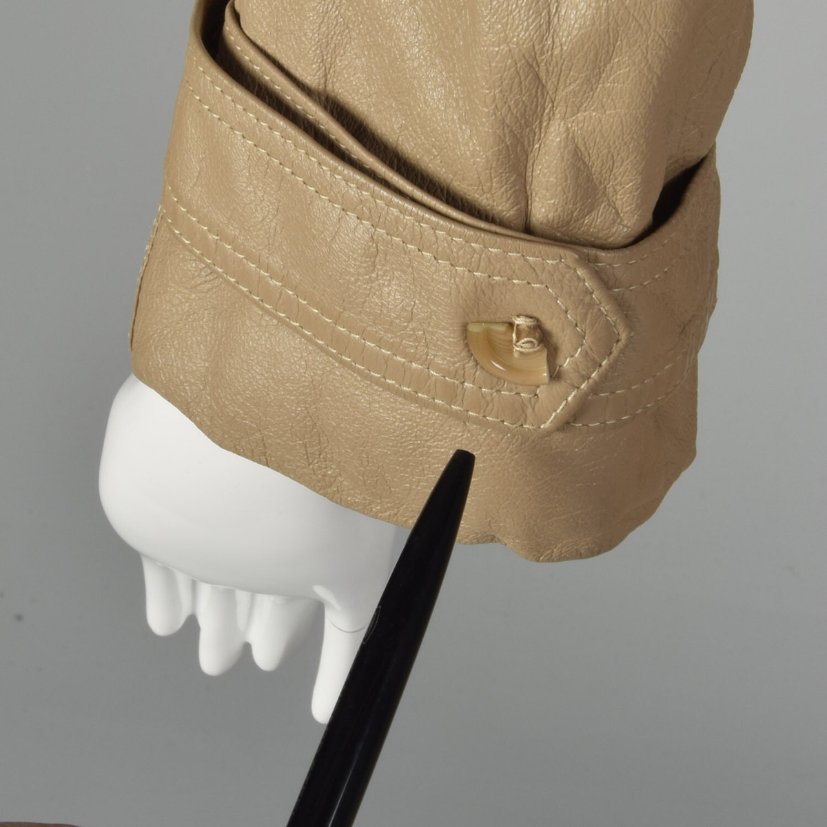 Medium Fendi 1980s Leather Trench Coat 80s VTG Designer