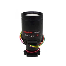 Motorized zoom  5-50mm motor-driven 4 MP 1/2.7 " 14-Mount industrial camera lens