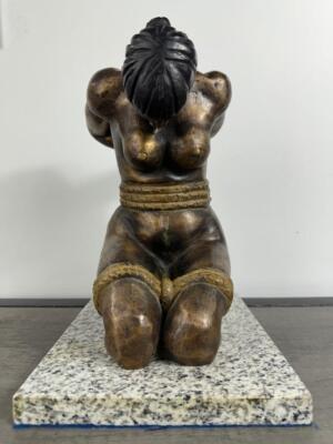 DAVID ALFARO SIQUEIROS '' MUJER ATADA '' BRONZE SCULPTURE SIGNED AND NUMBERED