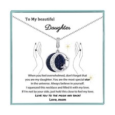 Valentines Day Gifts for Daughter from Mom, Mother Daughter Necklace from Mom...