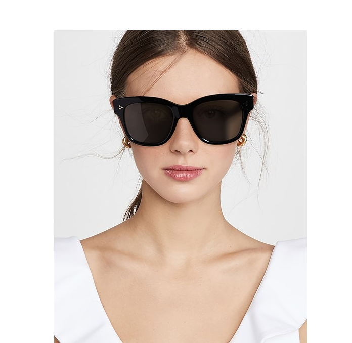 OLIVER PEOPLES MELERY 54mm Black/Grey POLARIZED SUN MSRP$590  display picture 1