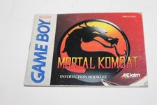 Mortal Kombat Nintendo Gameboy Instruction Booklet Manual DMG-C9-USA Authentic