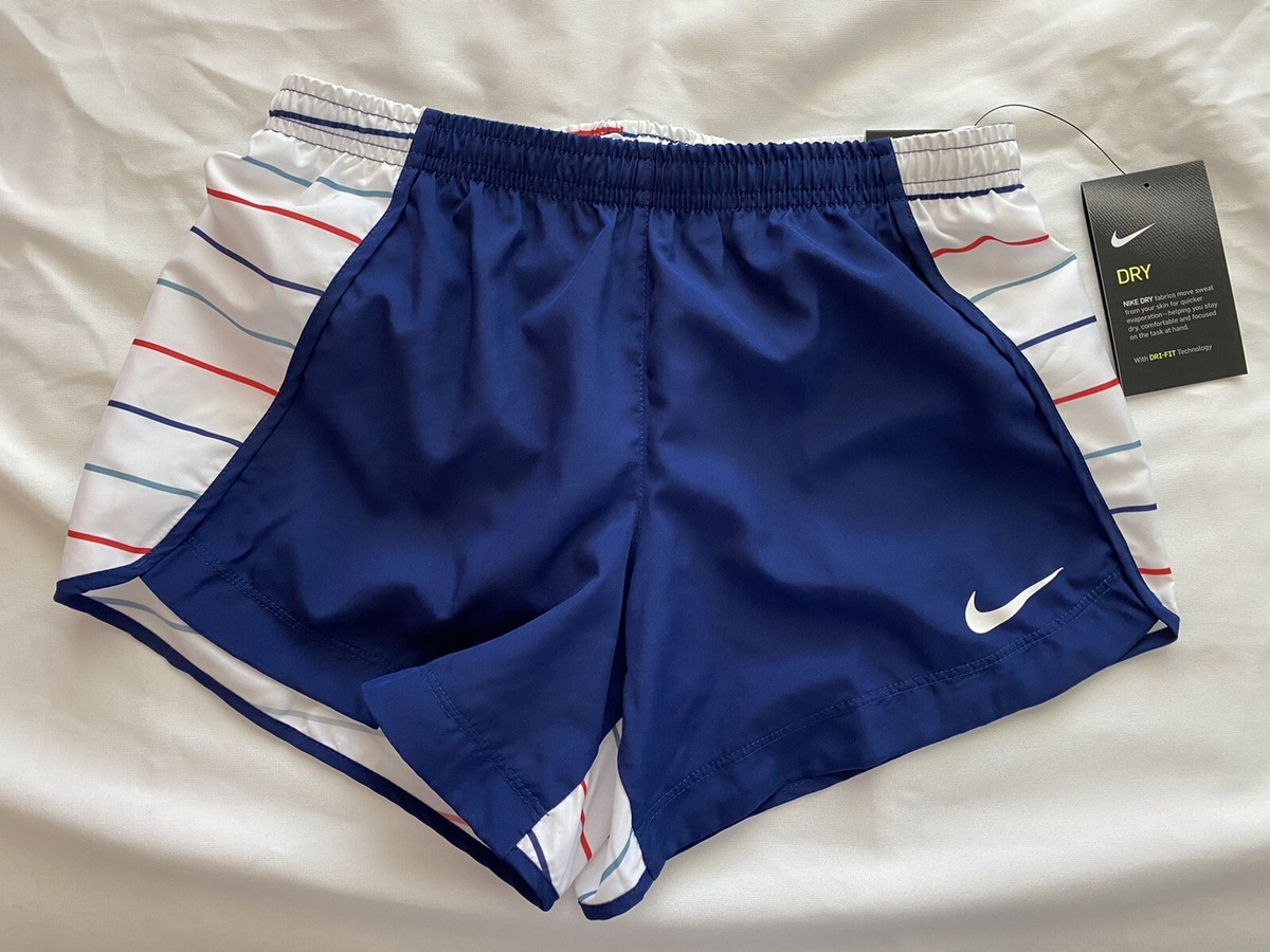 Athletic Shorts Red Blue And White Nike Shorts Nike Big Girls DRI