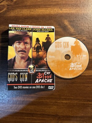 Gods Gun & Cry Blood Apache (DVD) WESTERNS DISC & COVER ART ONLY NO CASE