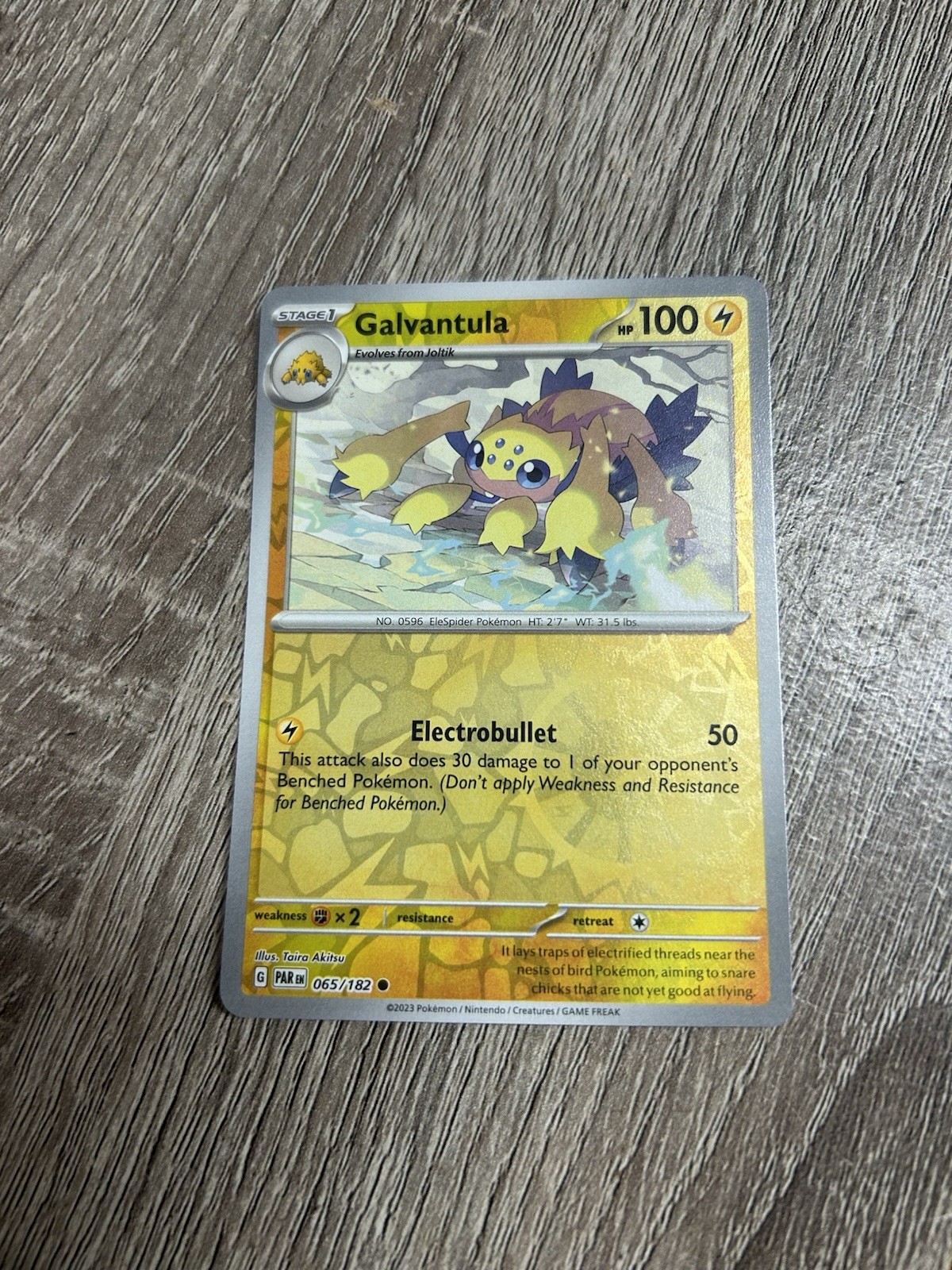 “Galvantula” Pokemon Card