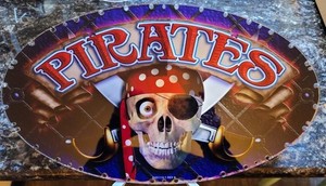 PIRATES Plexi-Glass Topper Insert for Slot Machine