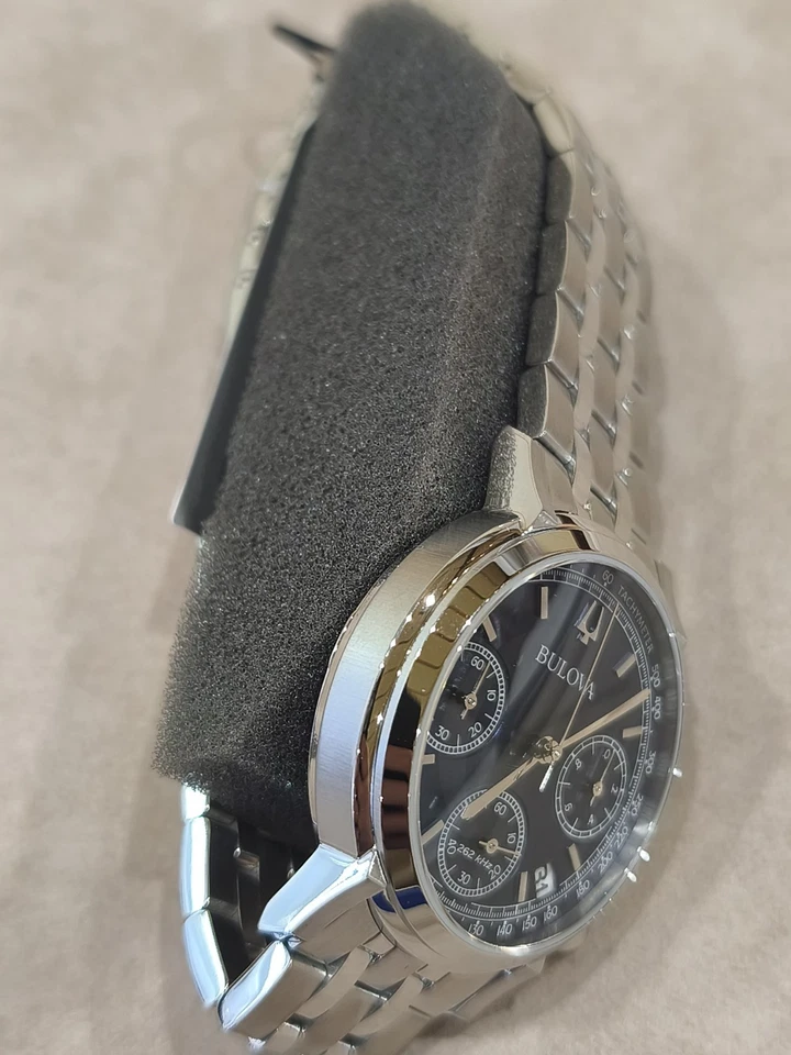 Bulova Crono Chrono High Precision 262 Khz nuovo ref 96B458 Rivenditore Ufficial - Immagine 3 di 4