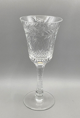 Dresden Crystal Wine Glass 8''
