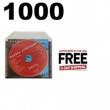 1000 CPP Clear Plastic Sleeve Flap 5.5x5 Fits CD Insert, Booklet Disc 1-3 DAY