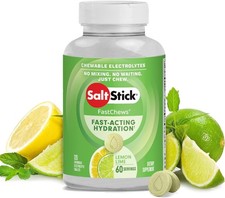 SaltStick Electrolyte FastChews - 120 Lemon Lime Chewable Tablets - Salt Tablets