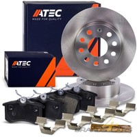 Atec Bremsscheiben Ø253 + BelÄGe Hinten FÜR Audi A3 Seat Skoda Octavia VW Golf