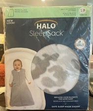 HALO SleepSack Micro-Fleece Wearable Blanket Baby 0-6 Months Small TOG 1.0 Gray