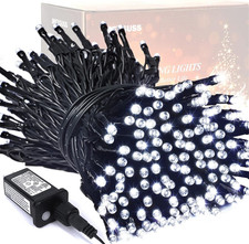 8 Modes Waterproof 200 LED White Christmas Lights Outdoor, 66Ft Christmas Tree