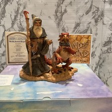 Hap Henriksen Dragon Master,Land Of Legend Wizard Dragon Sculpture Ltd.Ed, W/COA