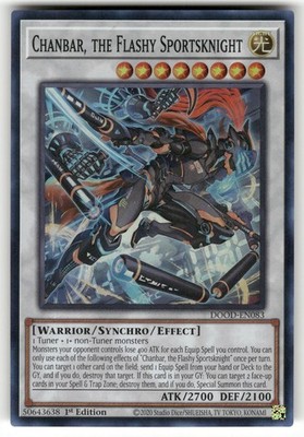 Chanbar, the Flashy Sportsknight DOOD-EN083 Doom of Dimensions Yu-Gi-Oh NM