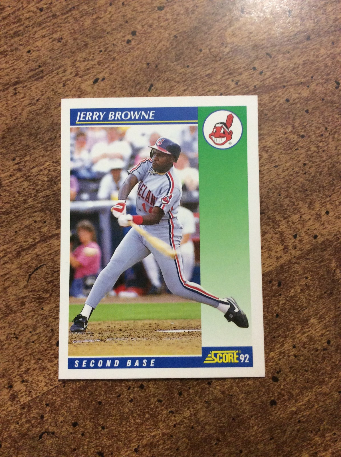 1992 Score #496 Jerry Browne, Indians    nm  ib