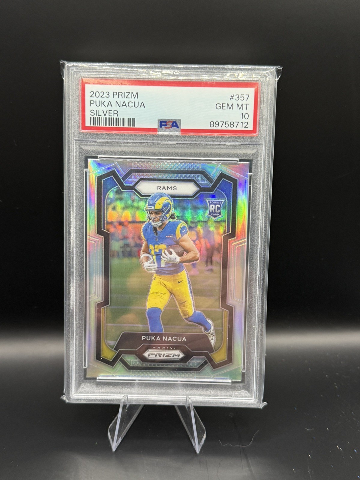 2023 Panini Prizm - Puka Nacua #357 Silver Prizm (RC) PSA GEM MT 10!