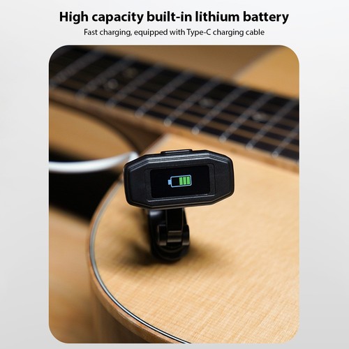 Guitar Tuner Clip On For Chromatic Guitar Bass Violin Ukulele TFT Color - Picture 20 of 21