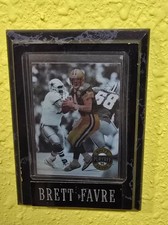 Green Bay Packers Brett Favre Topps Football Trading Card in Display Plaque