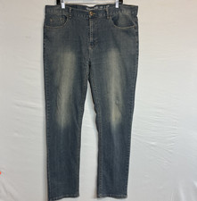Pantalones de mezclilla Genes vintage para hombre ajustados calce recto 38x32 medidas 38x31 elásticos cómodos