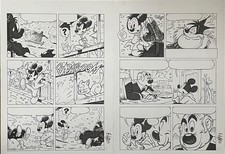 Casty – Coppia Tavole originali Topolino nel mondo senza Macchia Ink