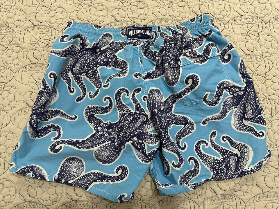 Vilebrequin Men Swim Shorts octopus Pattern Tag Size XXL - Image 2 of 4