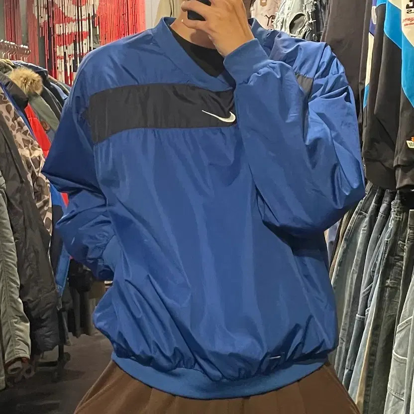 Nike Blue Sweatshirt XL with Black Stripe thumbnail 5