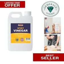 5L Spirit White Vinegar 5% - Natural Cleaning, Pickling & Marinating Solution 2.19 per litre