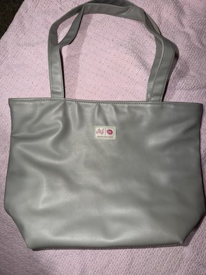 Makeup Junkie Tote Dove Grey Vegan Leather