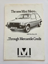 AUSTIN METRO CREDIT SALES BROCHURE 1980